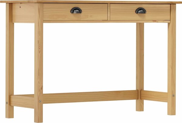 VidaXL Konzolový stolek Hill 2 zásuvky 110x45x74 cm borové dřevo [288991] Barva: Hnědá