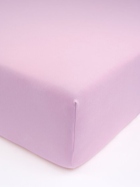 MK Lůžkoviny Jersey prostěradlo do postýlky s elastanem 70 × 140 cm – růžová