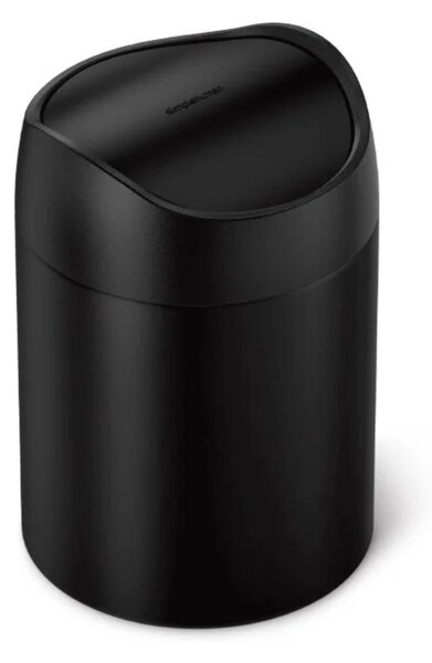 Simplehuman Mini odpadkový koš na stůl, 1,5 l, matná černá ocel, CW2100