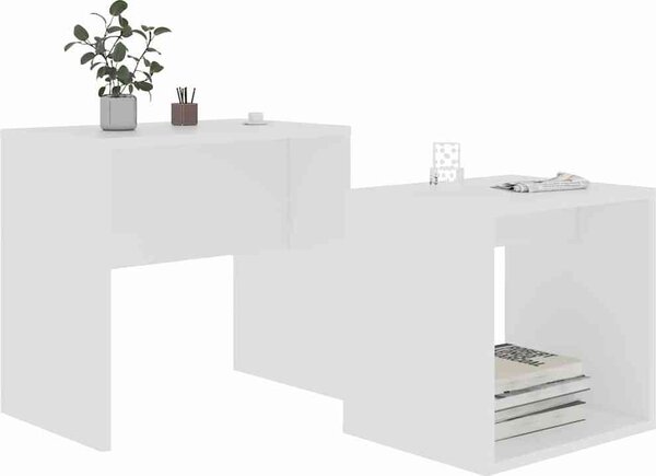VidaXL Hnízdové konferenční stolky 2 ks kompozitní dřevo [802885] Barva: šedá sonoma