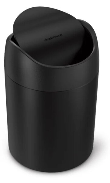 Simplehuman Mini odpadkový koš na stůl, 1,5 l, matná černá ocel, CW2100