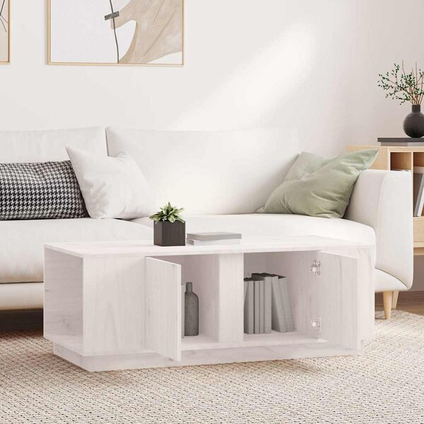 VidaXL Konferenční stolek 110x50x40 cm masivní borové dřevo [814432] Barva: Přírodní