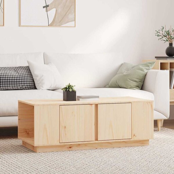 VidaXL Konferenční stolek 110x50x40 cm masivní borové dřevo [814432] Barva: Přírodní