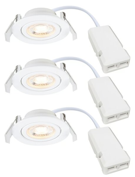 Sada tří bodových LED svítidel Nordlux Monolo 3-Kit Barva: Bílá