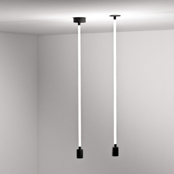 ZAHO Závěsné LED svítidlo BRICKS LINE, 24W, v. 150 cm Barva: Bílá, Teplota světla: 3000K - teplá bílá, Stmívání, řízení: ON/OFF (bez stmívání)