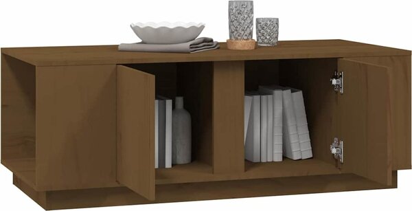VidaXL Konferenční stolek 110x50x40 cm masivní borové dřevo [814432] Barva: Přírodní