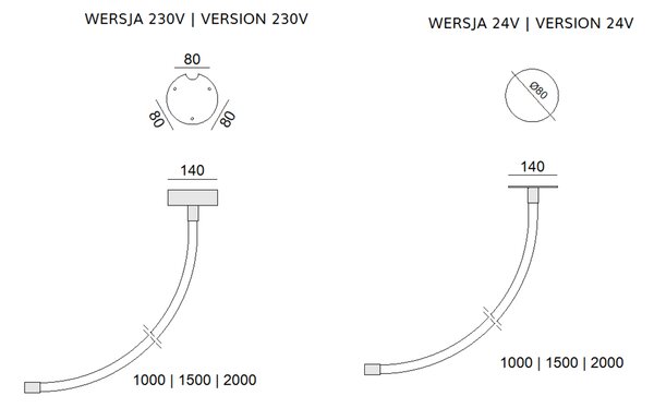ZAHO Závěsné LED svítidlo BRICKS WALL, 16W, d. 100 cm Barva: Bílá, Teplota světla: 3000K - teplá bílá, Stmívání, řízení: ON/OFF (bez stmívání)