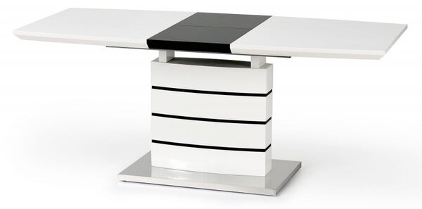 Halmar Rozkládací jídelní stůl NORD 140(180)x80 bílý/černý
