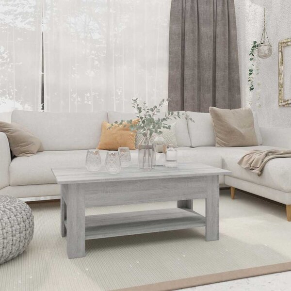 VidaXL Konferenční stolek 102x55x42 cm kompozitní dřevo [813076] Barva: šedá sonoma