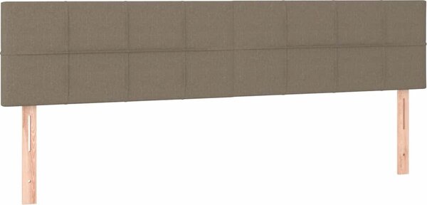 VidaXL Čela postele 160x5x78/88 cm látka [346064] Barva: tmavě hnědá