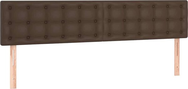 VidaXL Čelo postele 2 ks 80 x 5 x 78/88 cm umělá kůže [346487] Barva: Bílá