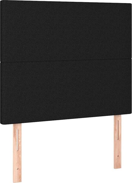 VidaXL Čelo postele 90x5x118/128 cm látkové [3116041] Barva: Tmavě šedá