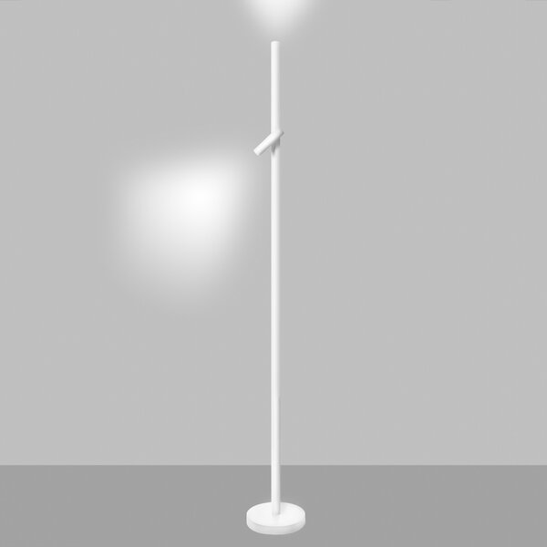 ZAHO Stojací LED lampa BERO FL, 2x6W, v. 1750 mm, 55° Barva: Bílá, Teplota světla: 3000K - teplá bílá