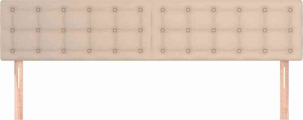 VidaXL Čelo postele 2 ks 80 x 5 x 78/88 cm umělá kůže [346487] Barva: Bílá