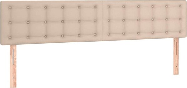 VidaXL Čelo postele 2 ks 80 x 5 x 78/88 cm umělá kůže [346487] Barva: Bílá