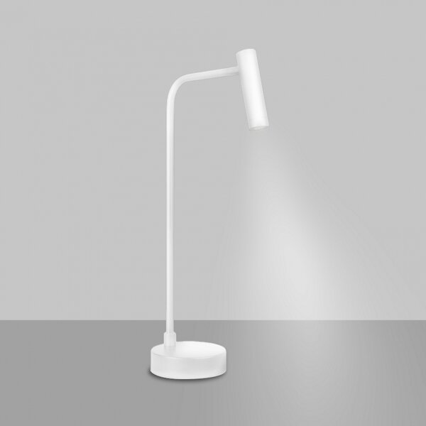 ZAHO Stolní LED lampa RID DL1, 6W, v. 451 mm, 55° Barva: Bílá, Teplota světla: 3000K - teplá bílá