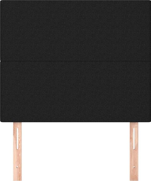 VidaXL Čelo postele 90x5x118/128 cm látkové [3116041] Barva: Tmavě šedá
