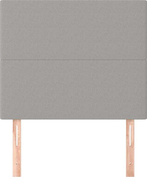 VidaXL Čelo postele 90x5x118/128 cm látkové [3116041] Barva: Tmavě šedá
