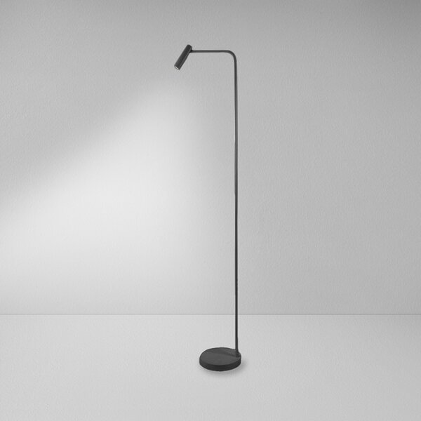 ZAHO Stojací LED lampa RID FL1, 6W, v. 1500 mm, 55° Barva: Bílá, Teplota světla: 3000K - teplá bílá, Stmívání, řízení: ON/OFF (bez stmívání)