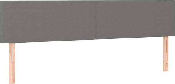 VidaXL Čelo postele s LED 200x5x78/88 cm textil [3121355] Barva: Modrá