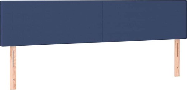 VidaXL Čelo postele s LED 200x5x78/88 cm textil [3121355] Barva: Modrá