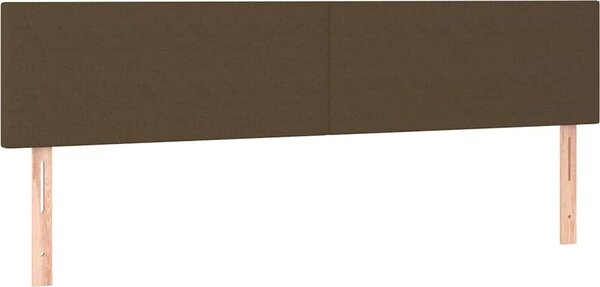 VidaXL Čelo postele s LED 200x5x78/88 cm textil [3121355] Barva: Modrá
