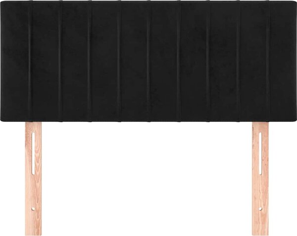VidaXL Čelo postele 100x5x78/88 cm samet [346238] Barva: Černá