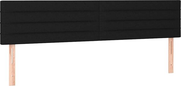 VidaXL Čelo postele s LED 200x5x78/88 cm textil [3121776] Barva: taupe