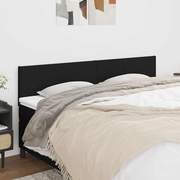 VidaXL Čelo postele 2 ks 100x5x78/88 cm textil [345850] Barva: Modrá