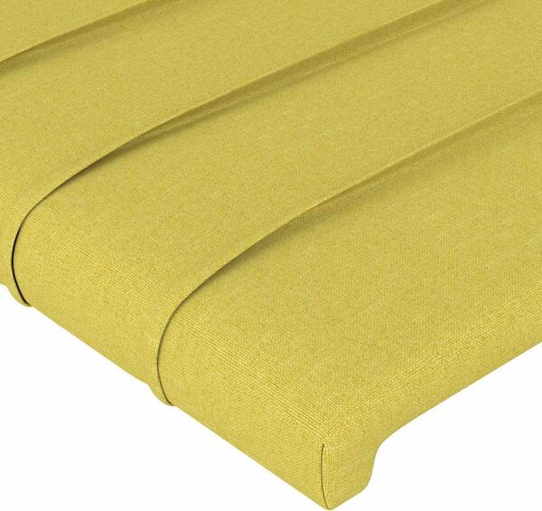 VidaXL Čelo postele s LED 200x5x78/88 cm textil [3121776] Barva: taupe