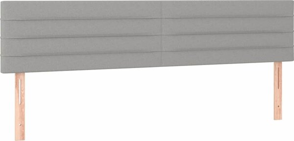 VidaXL Čelo postele s LED 200x5x78/88 cm textil [3121776] Barva: taupe