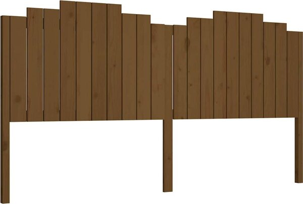 VidaXL Čelo postele 206 x 4 x 110 cm masivní borovice [818491] Barva: Černá