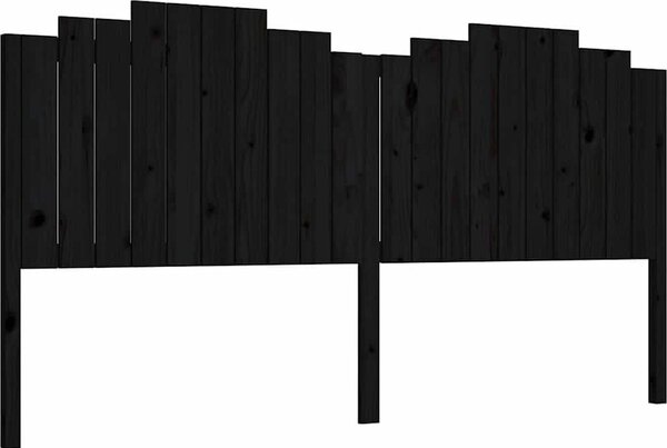 VidaXL Čelo postele 206 x 4 x 110 cm masivní borovice [818491] Barva: Černá