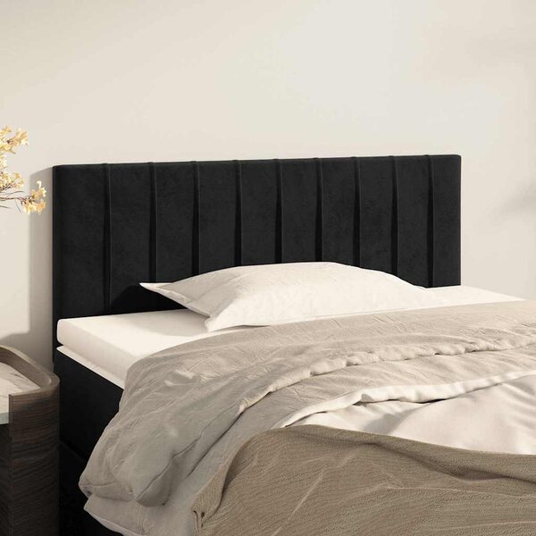 VidaXL Čelo postele 100x5x78/88 cm samet [346238] Barva: Černá