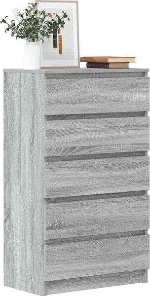 VidaXL Zásuvková skříňka 60 x 36 x 103 cm kompozitní dřevo [823022] Barva: Černý dub