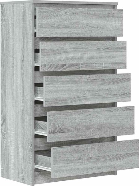 VidaXL Zásuvková skříňka 60 x 36 x 103 cm kompozitní dřevo [823022] Barva: Černý dub
