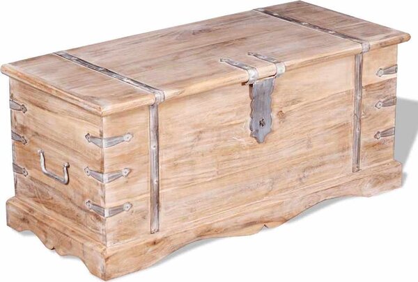VidaXL Úložná truhla akáciové dřevo [244049] Barva: Hnědá