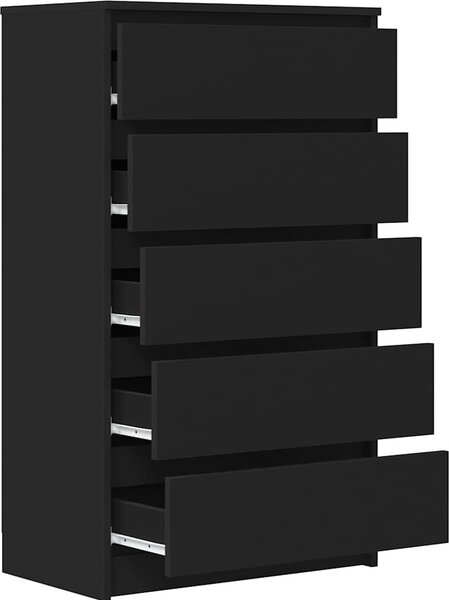 VidaXL Zásuvková skříňka 60 x 36 x 103 cm kompozitní dřevo [823022] Barva: Černý dub