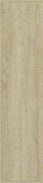 VidaXL Knihovna 50 x 25 x 106 cm dřevotříska [801115] Barva: kouřový dub