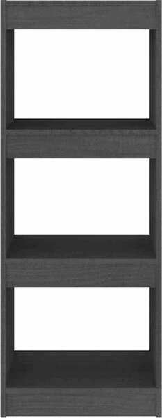VidaXL Knihovna / dělicí stěna 40x30x103,5 cm masivní borovice [808142] Barva: Šedá