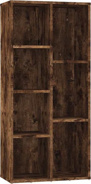 VidaXL Knihovna 50 x 25 x 106 cm dřevotříska [801115] Barva: kouřový dub