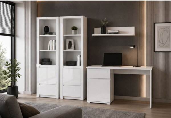 Kancelářská sestava 2.6 m bílá Lingo