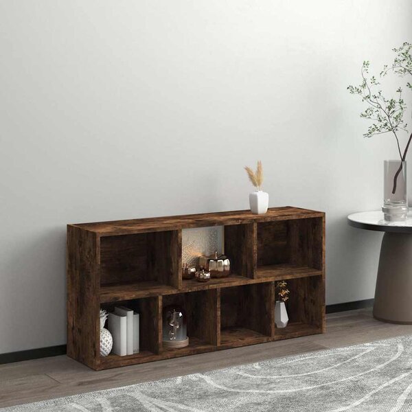 VidaXL Knihovna 50 x 25 x 106 cm dřevotříska [801115] Barva: kouřový dub