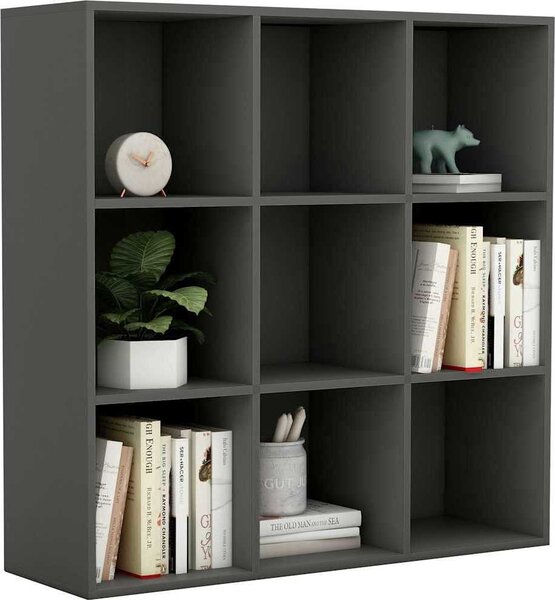 VidaXL Knihovna 98x29x97,5 cm kompozitní dřevo [801129] Barva: kouřový dub