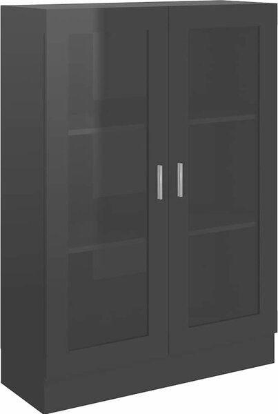 VidaXL Vitrína 82,5 x 30,5 x 115 cm kompozitní dřevo [802755] Barva: Betonová šedá