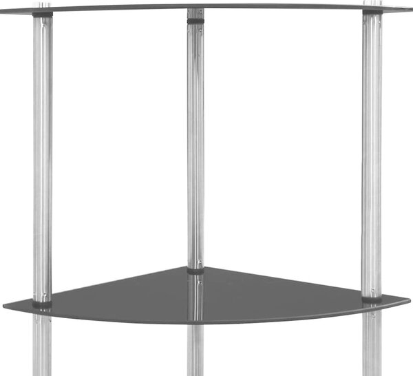 VidaXL 6patrová police 30 x 30 x 160 cm tvrzené sklo [249517] Barva: transparentní