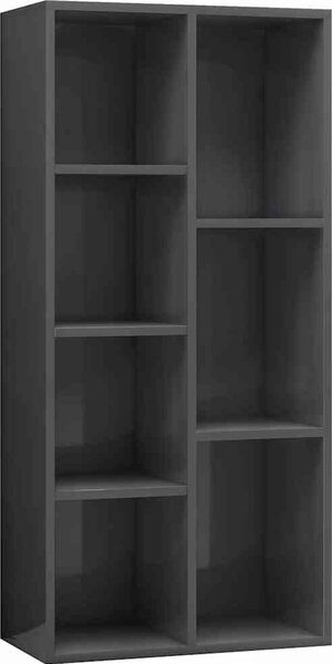VidaXL Knihovna 50 x 25 x 106 cm dřevotříska [801115] Barva: kouřový dub