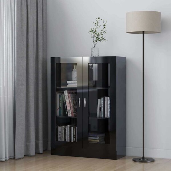 VidaXL Vitrína 82,5 x 30,5 x 115 cm kompozitní dřevo [802755] Barva: Betonová šedá