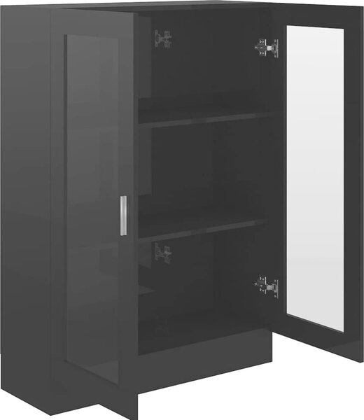 VidaXL Vitrína 82,5 x 30,5 x 115 cm kompozitní dřevo [802755] Barva: Betonová šedá