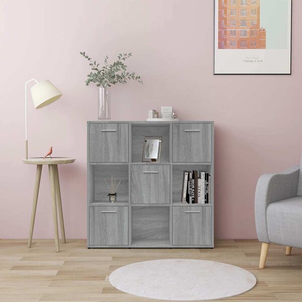 VidaXL Knihovna 90x30x90 cm kompozitní dřevo [802935] Barva: Bílá